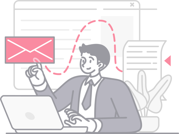 man checking tasks