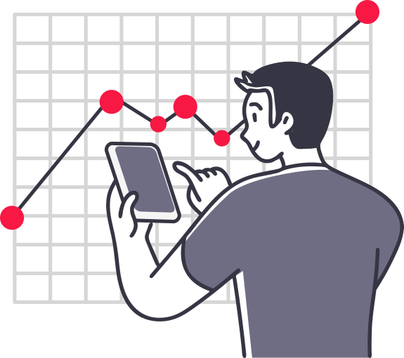 man checking tasks
